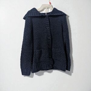 Joe Fresh Boys Dark Blue Button Up Cardigan